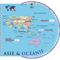 La roue des pays - Asie et océanie