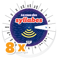 Combo 8 x La roue des syllabes - In French